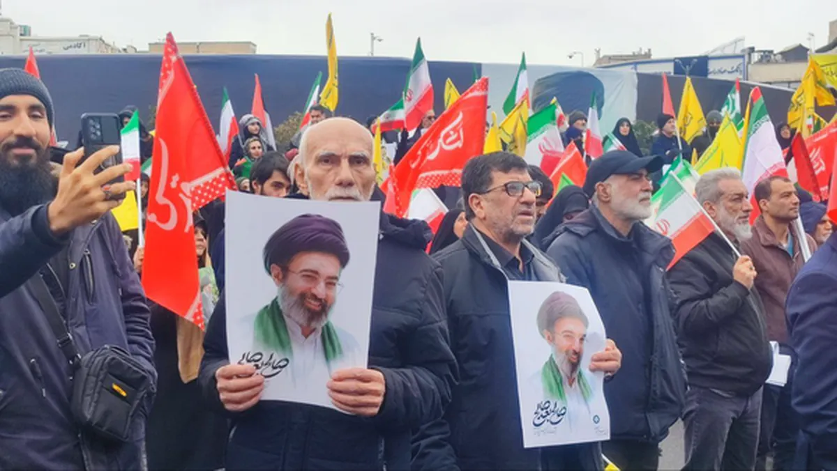 حضور پزشکیان در راهپیمایی روز قدس